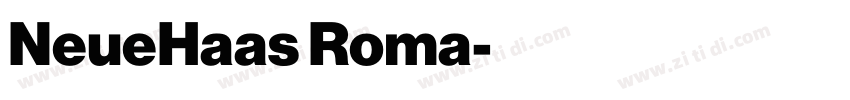 NeueHaas Roma字体转换